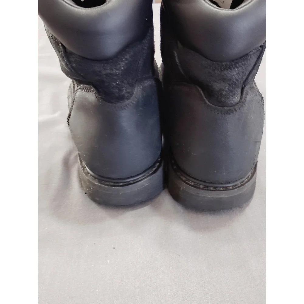 Brahma Bravo Men 11W Black Leather Steel Toe Work Hiking‎ Biker Western Boots**